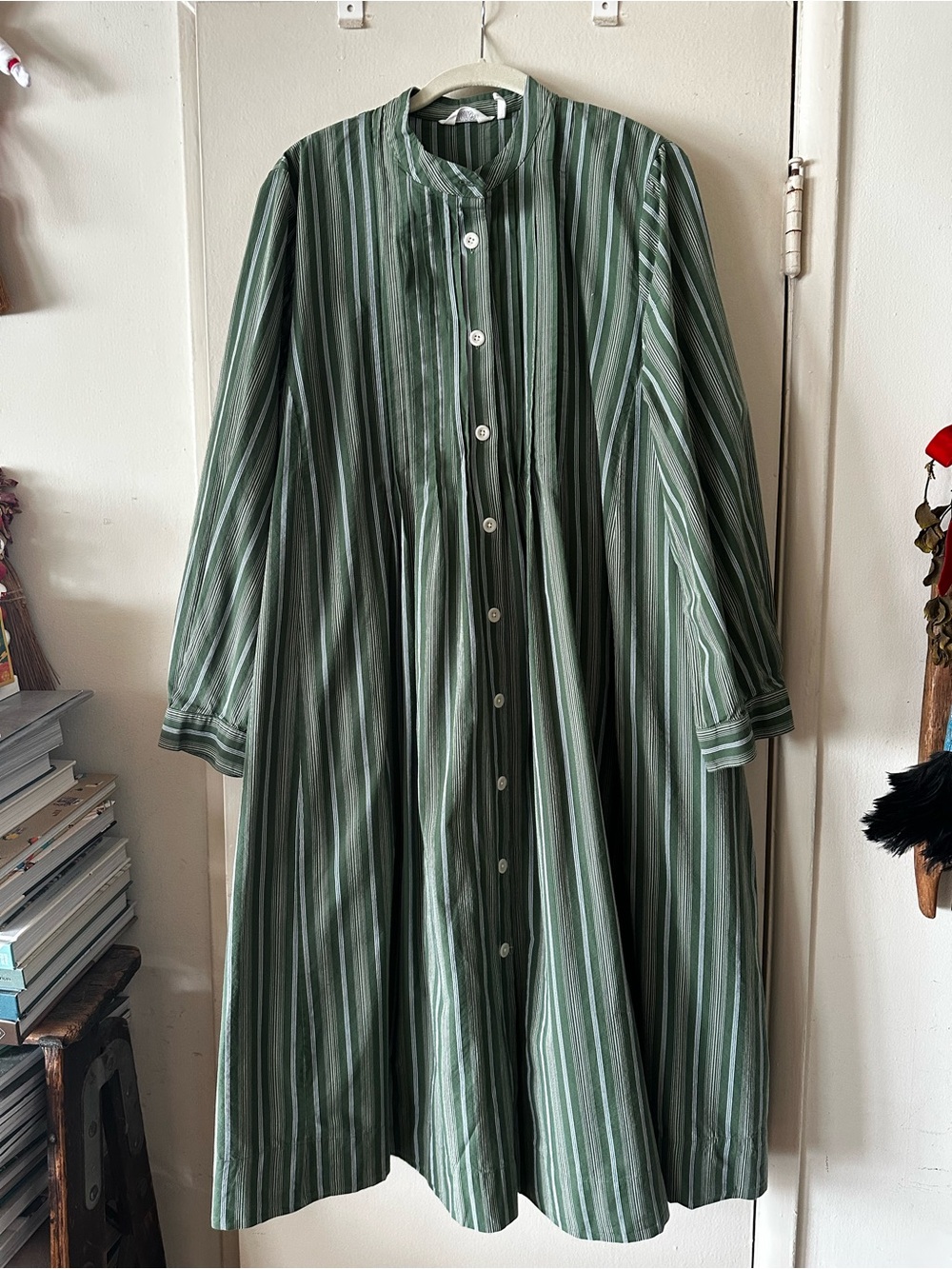 Toast Sleepy Stripe Pintuck Dress